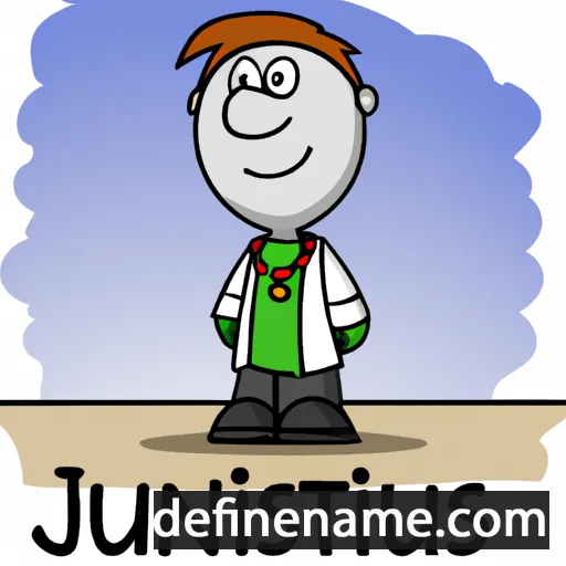 cartoon of the name Justinus