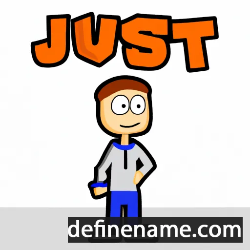 cartoon of the name Justs