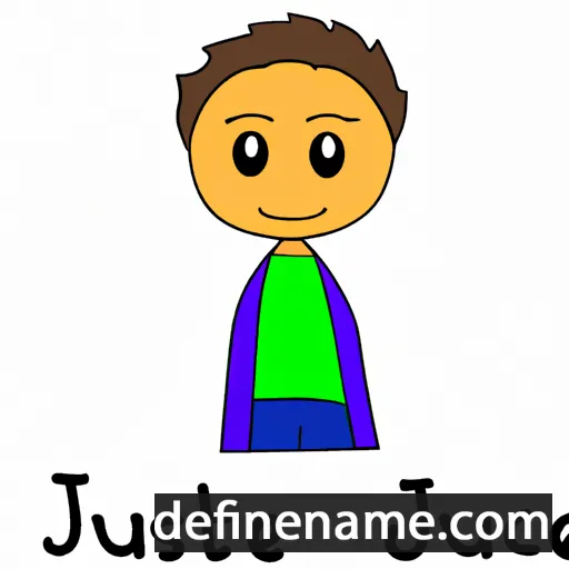 cartoon of the name Justyce