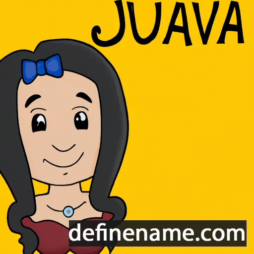 cartoon of the name Juvanna