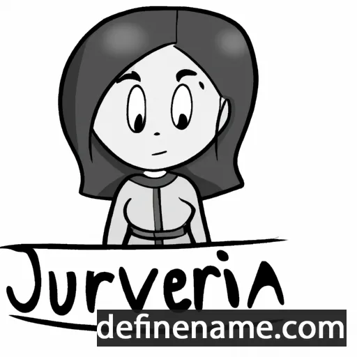 cartoon of the name Juverna