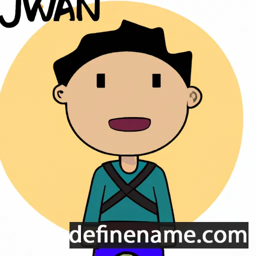 cartoon of the name Juwan