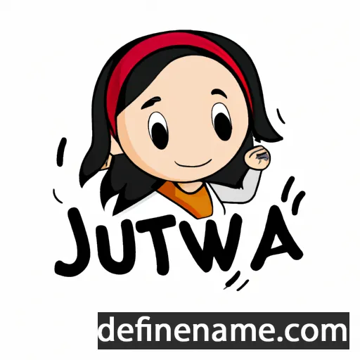 cartoon of the name Juwita