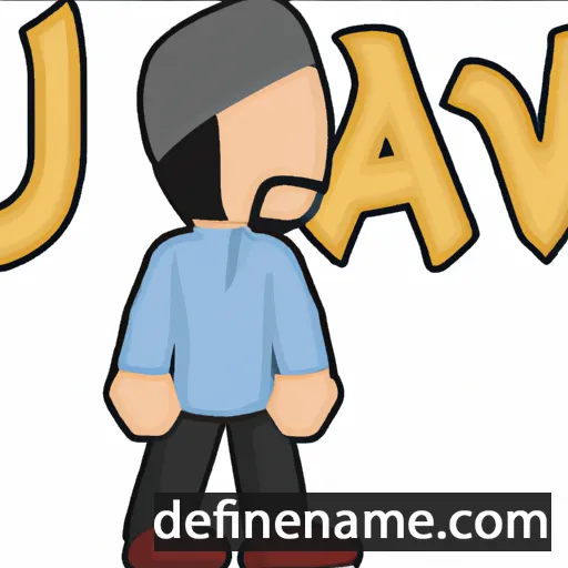 cartoon of the name Jwan