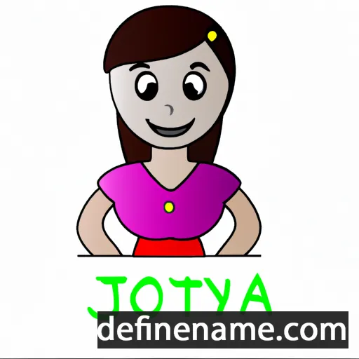 cartoon of the name Jyota