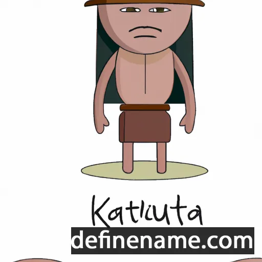 cartoon of the name K'ajutaĸ