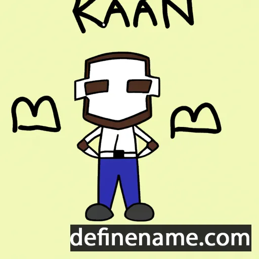 cartoon of the name Káin