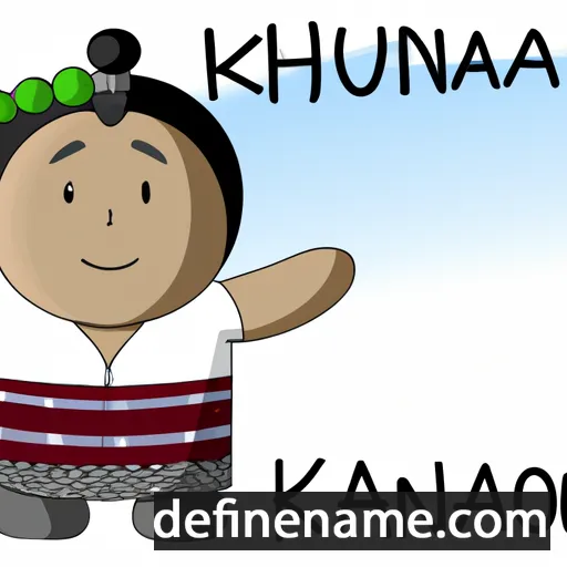 cartoon of the name Kahalaomāpuana