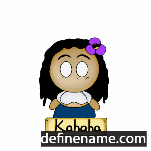 cartoon of the name Kaheleha