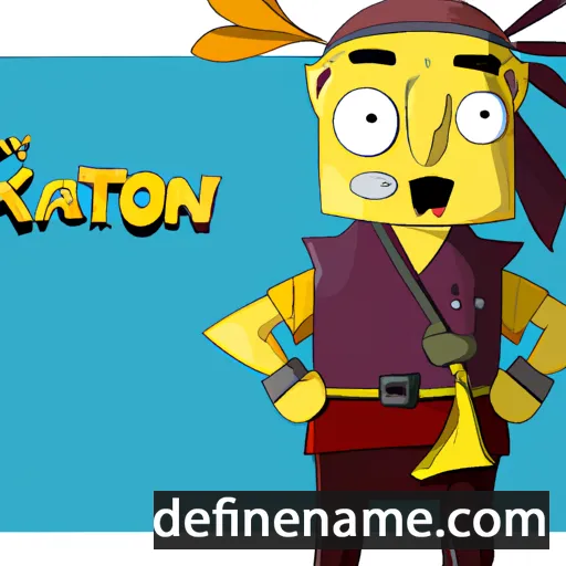 cartoon of the name Kahentanó:ron