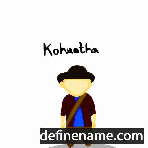 cartoon of the name Kahentorehtha