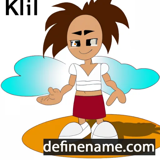 Kahili cartoon