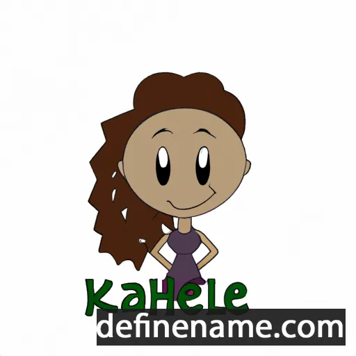 cartoon of the name Kahlee