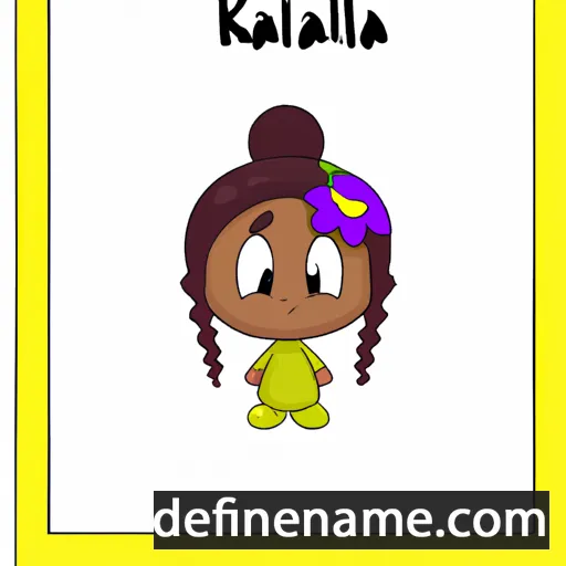 cartoon of the name Kahlilla