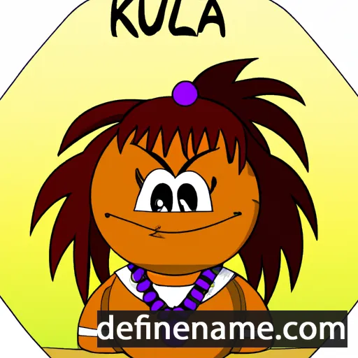 cartoon of the name Kahula