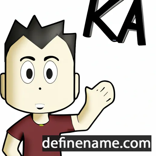 cartoon of the name Kai