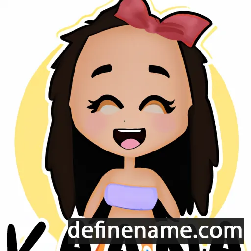 cartoon of the name Kaiana