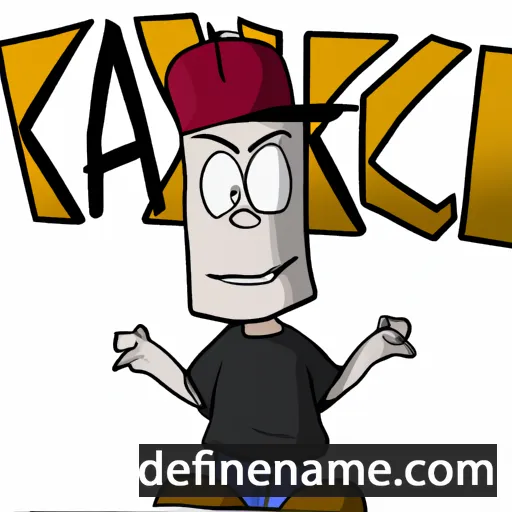 cartoon of the name Kaick