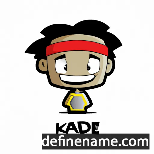 cartoon of the name Kaide