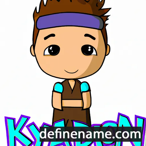 cartoon of the name Kaidyn