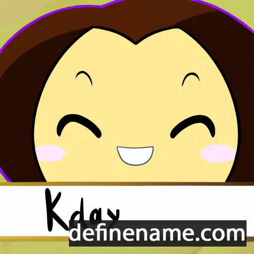 cartoon of the name Kaidynn