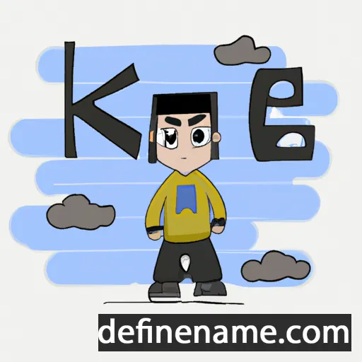 cartoon of the name Kaie