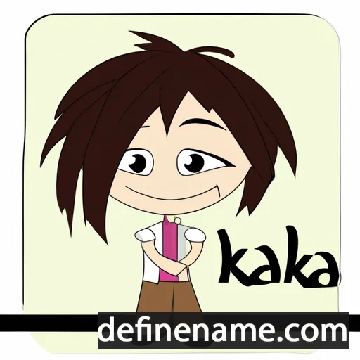 cartoon of the name Kaika