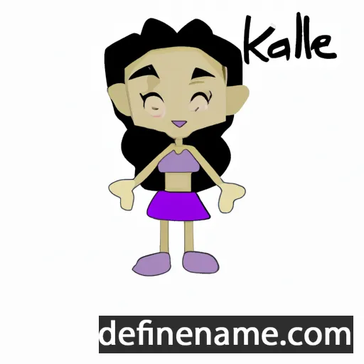 cartoon of the name Kailane