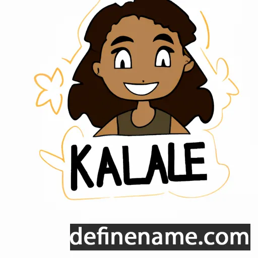 cartoon of the name Kailea