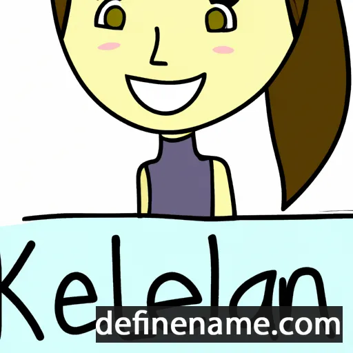 cartoon of the name Kaileen