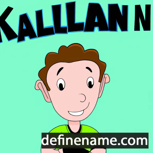 cartoon of the name Kailen