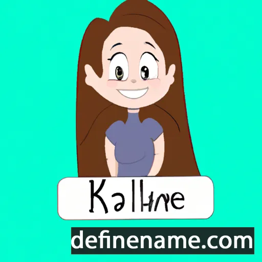 cartoon of the name Kailene