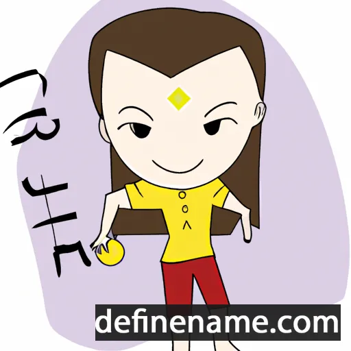 cartoon of the name Kaili