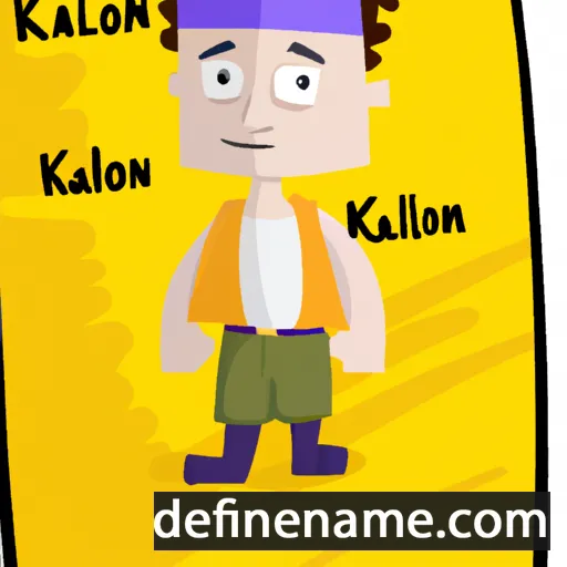 cartoon of the name Kailon