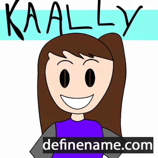 cartoon of the name Kaily