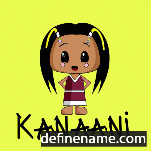 cartoon of the name Kainani