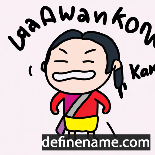 cartoon of the name Kaintwakon