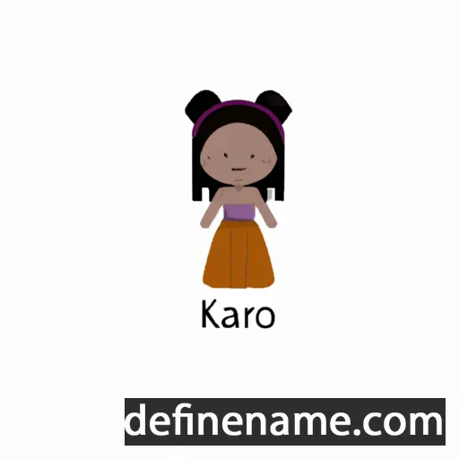 cartoon of the name Kaiora