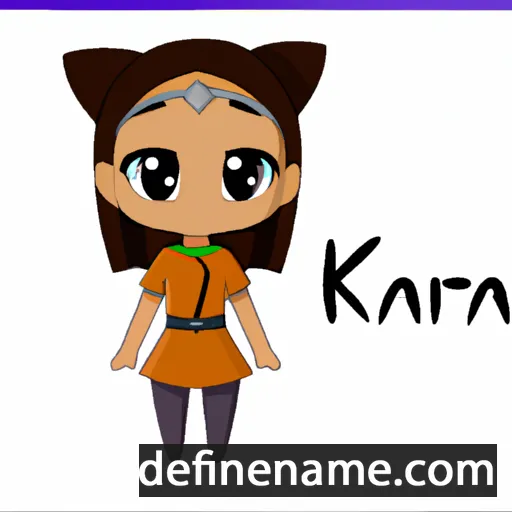 cartoon of the name Kaira