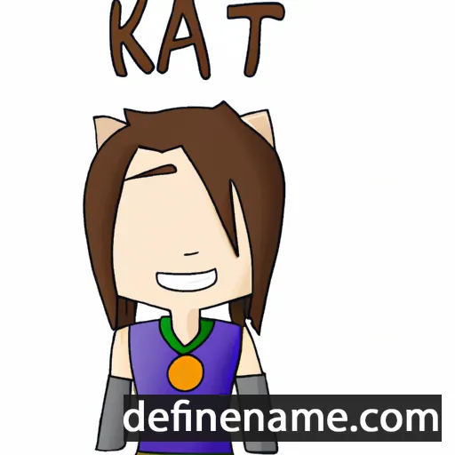 cartoon of the name Kait