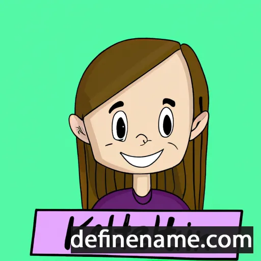 cartoon of the name Kaitlen