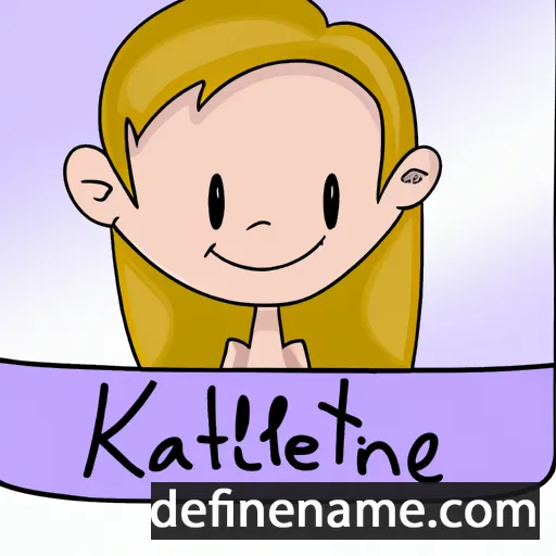 cartoon of the name Kaitline