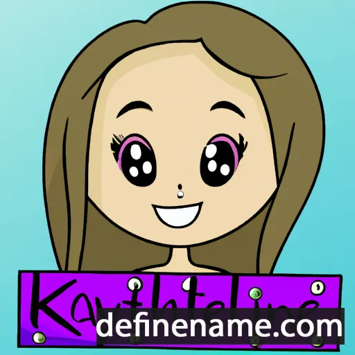 cartoon of the name Kaitlynne