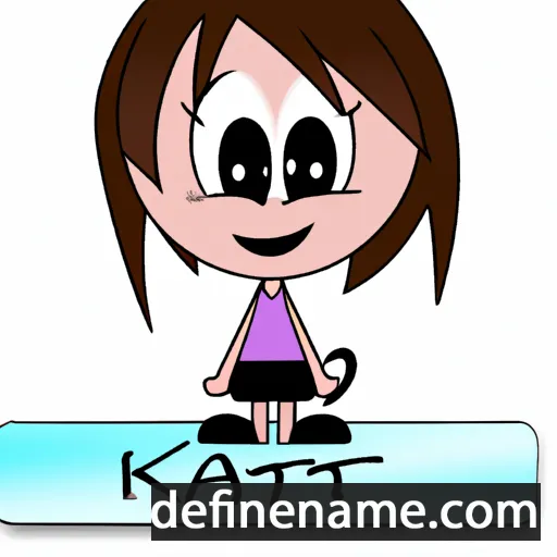 cartoon of the name Kaity