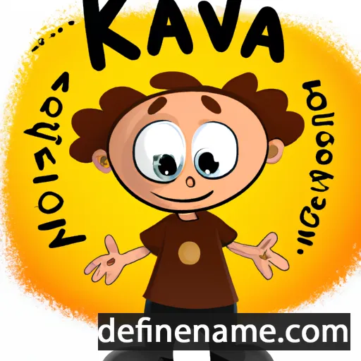 cartoon of the name Kaiva