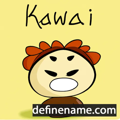 cartoon of the name Kaiwi