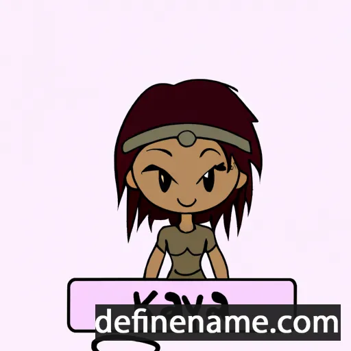 cartoon of the name Kaiyah