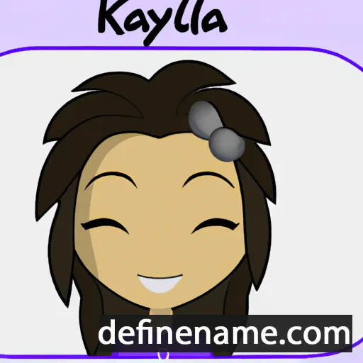 cartoon of the name Kaiyla