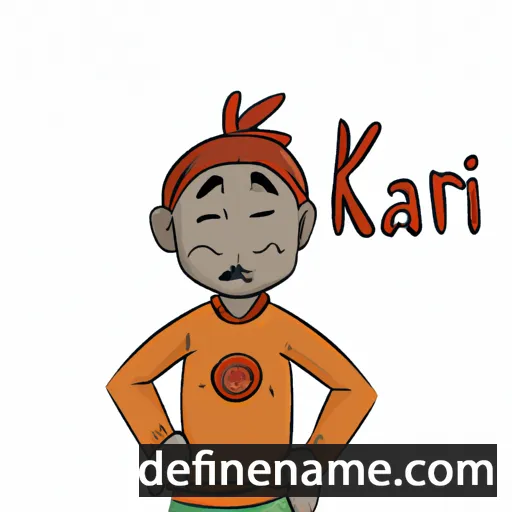 cartoon of the name Kajari