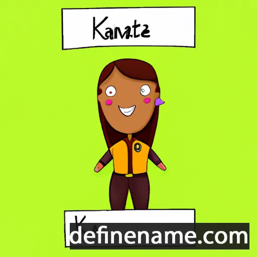 cartoon of the name Kajetána